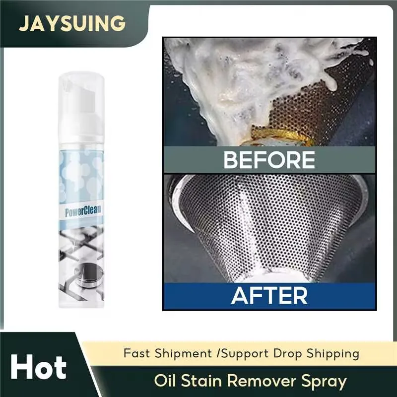 Ölfleck entferner Spray Magic Ent fetter Reiniger Dunstabzugshaube Schaum reiniger Küchen fett Schaum waschmittel Schweröl reinigungs mittel Image