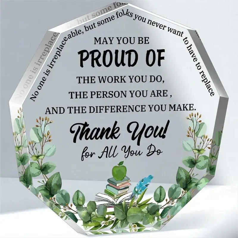 Geschenk für Freund-Acryl danke Andenken mit inspirierender Nachricht Image