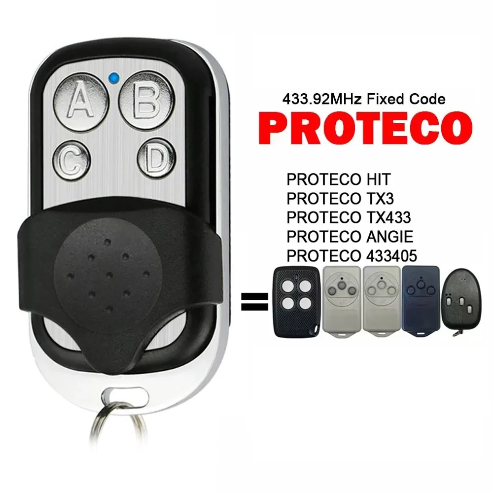 Proteco hit tx3 tx433 angie 433 garagentor fernbedienung mhz fester code protheco fernbedienung tor öffner sender Image