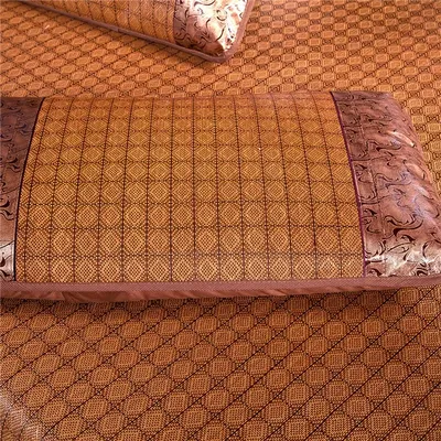 2 stücke Sommer kühlen Bambus Rattan Kissen bezug Kissen dekorative Kissen für Sofa Erwachsenen Image