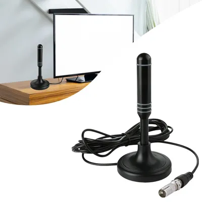 Tragbare TV-Antenne, 300 cm, Koaxialkabel, für drinnen und draußen, digitale HD-Freeview-Antenne, DVB-T, DVB-T2, DAB, Plug-and-Play für Smart TV