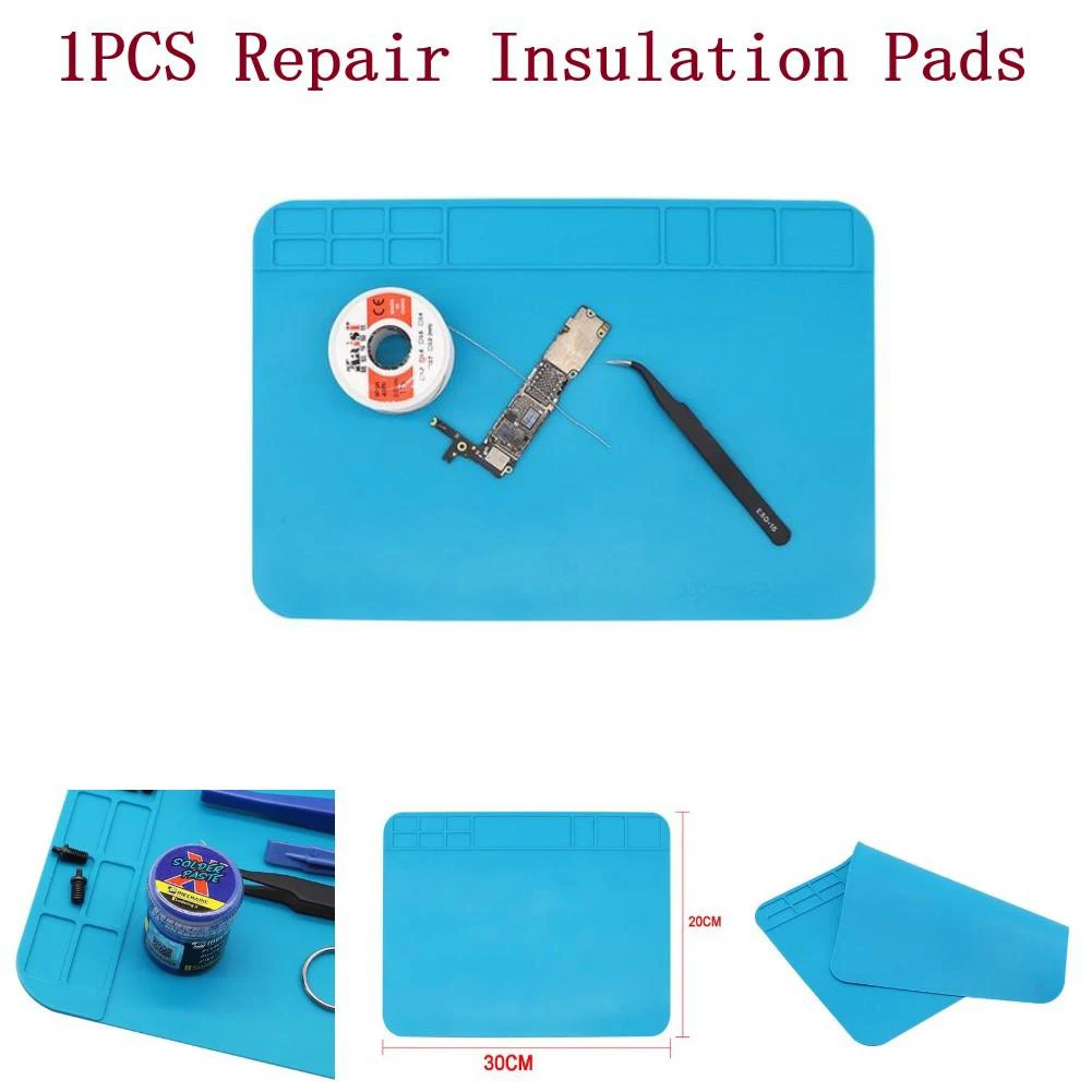 Reparatur kissen Anti statisches Isolier kissen Silikon Hochtemperatur-Tisch matte Löt reparatur matte für Telefon PC Wartung Schreibtisch Pad