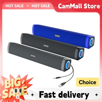 Leucht lautsprecher Long Strip USB Home Movie Surround Sound Bar Audio Lautsprecher Schreibtisch Computer Subwoofer Variable Game Gaming