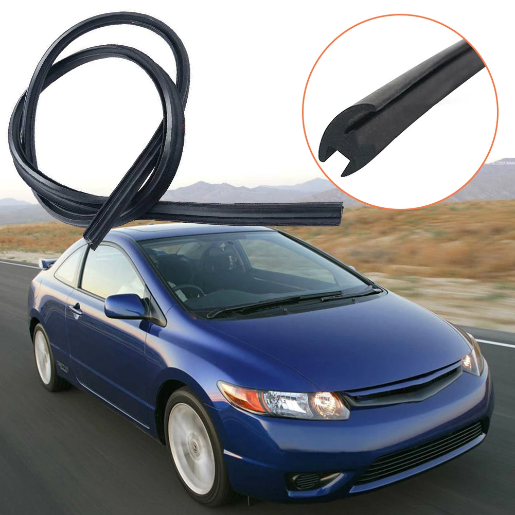 1x Auto Frontscheibe Reveal Surround Moulding Trim 73150-SNA-003 Gummi Wind Regen Dicht Streifen Für Honda Civic 2006-2011 Image