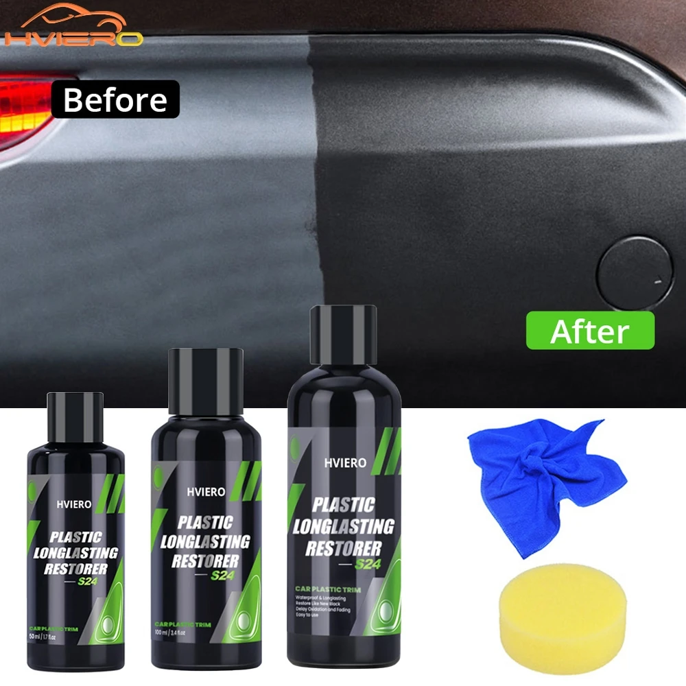 Auto Kunststoff Renovator für Auto Clean Spray Trim Langlebiges Mittel Flüssiges Gummi Erfrischen Hydrophobe Beschichtung Wachs Zubehör Image
