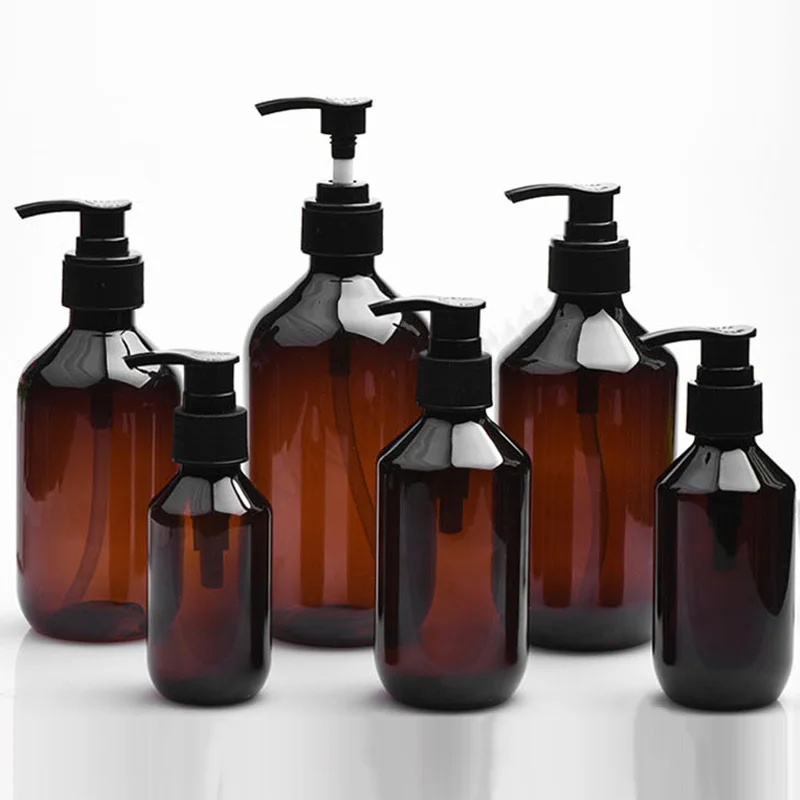 200/300/400/500ml leere Pumpe nachfüllbare Bad Shampoo Dusch gel Flaschen Spender Küchen schale Kunststoff Flüssigkeits behälter Image