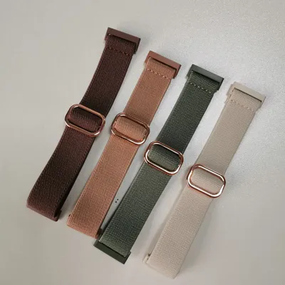 Elastisches Band für Fitbit Sense-Bänder/Fitbit Versa 4 3 2-Bänder/Fitbit Sense 2-Bänder, dehnbare Nylonschlaufe für Fitbit Smartwatch