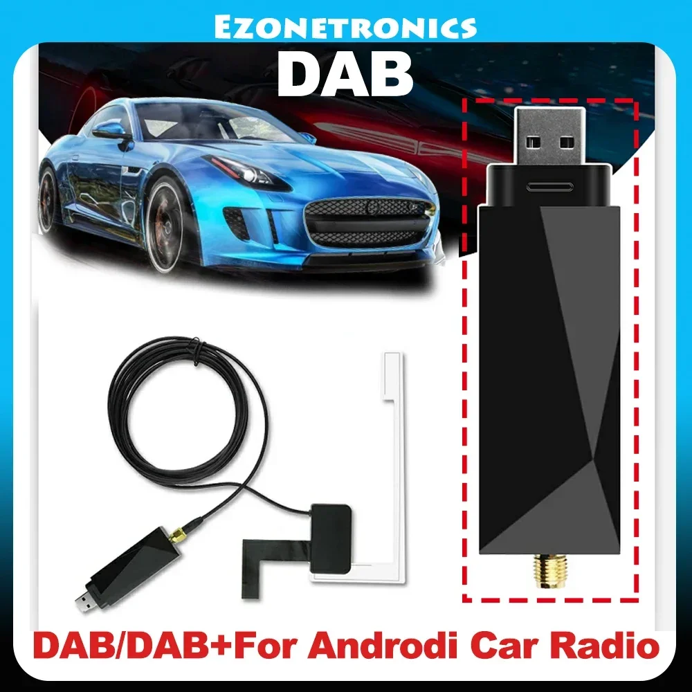 Für Universal DAB + Antenne mit USB-Adapter Android Autoradio GPS Stereo Receiver Player Image