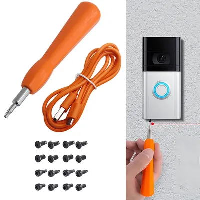 Ring Video Türklingel Pro 2 Kit Schrauben dreher Werkzeug USB Ladegerät Kabel bohrer Smart Türklingel Demontage Schraube mit Ladekabeln
