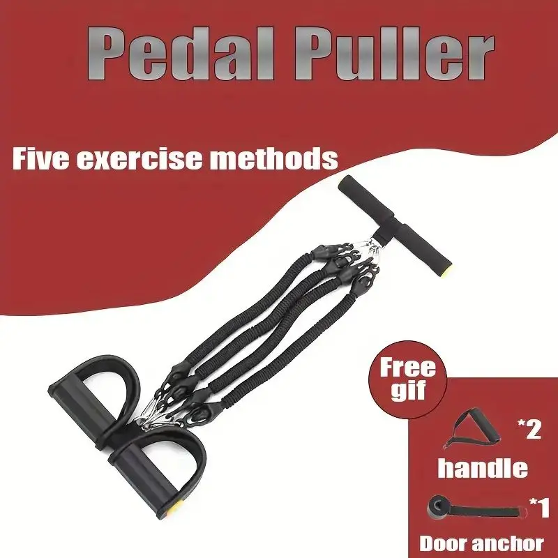 Pedal Spannung Seil Abzieher Übung zu Hause multifunktion ale Fitness Übung Widerstands band Männer Sport Fitness geräte