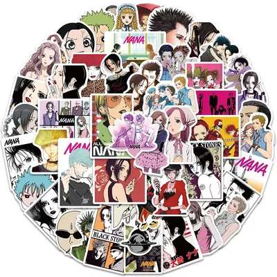 50PCS Anime NANA Aufkleber Coole Graffiti Aufkleber DIY Dekoration für Telefon Laptop Schreibwaren PVC Wasserdichte Aufkleber Spielzeug Geschenk Image