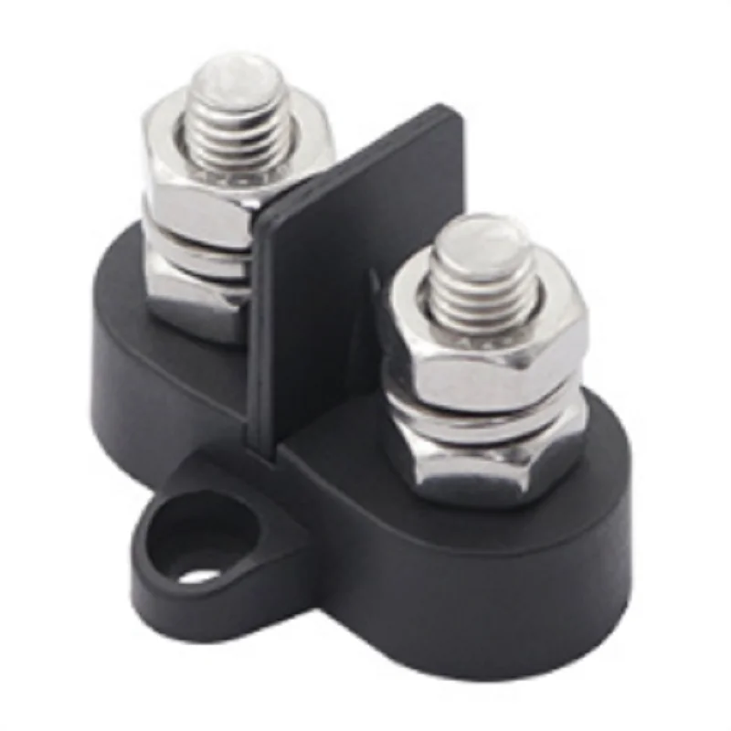 Auto 48V schwarz Doppel end bolzen abnehmbare Isolation platte m8 Hoch leistungs klemme Sammel schienen verdrahtung sbus Image