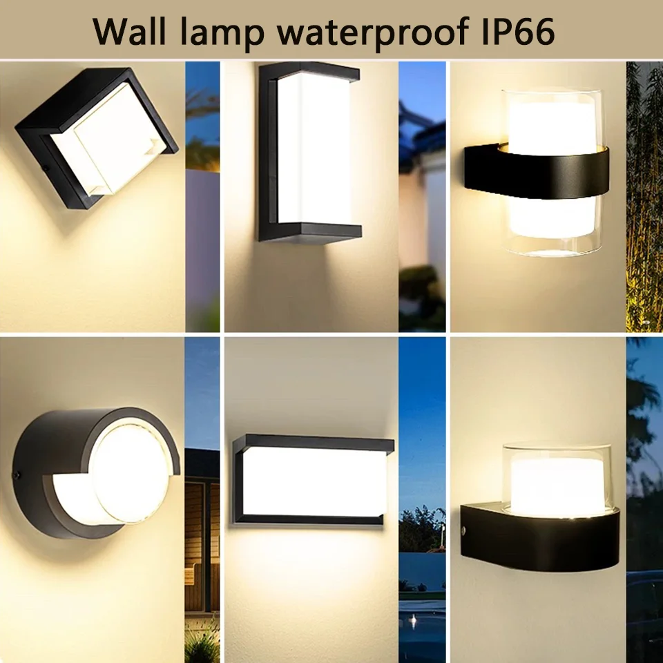 Led Outdoor Wand Licht Wasserdicht IP66 Motion Sensor Led Außen Beleuchtung Veranda Lichter Balkon Garten Lichter Außen Wand Lampe