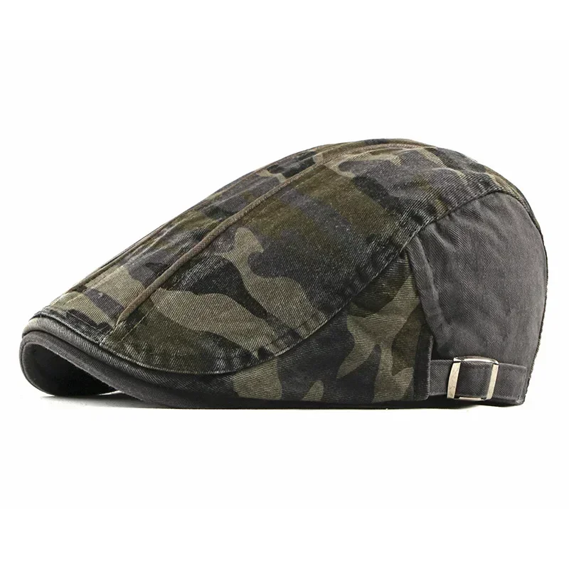 Frühling Sommer Newsboy Caps Männer Camouflage Flache Schirmmütze Frauen Maler Baskenmütze Hüte Image