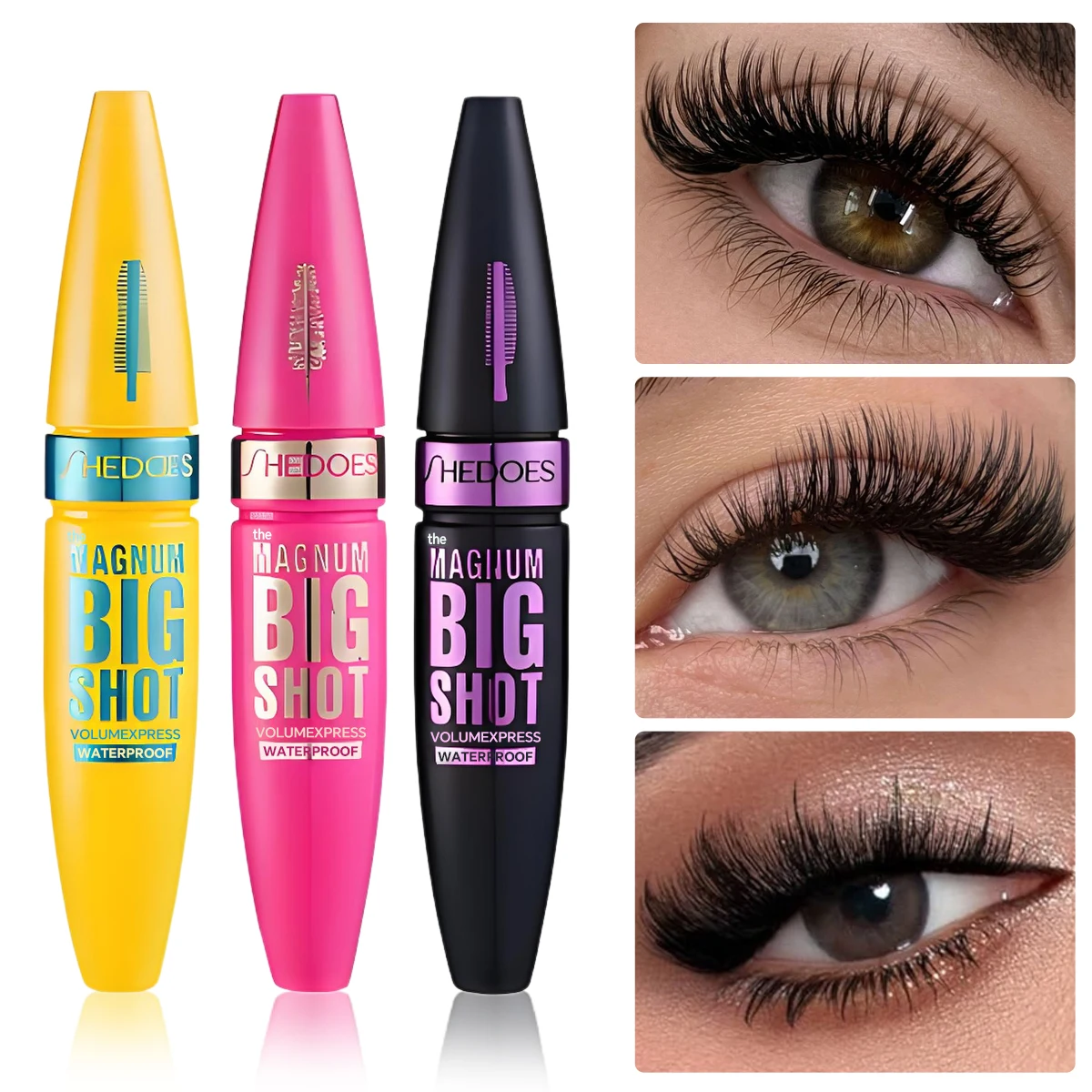 4D Black Mascara – langanhaltend, voluminös und kräuselnd für alle Hauttypen – perfektes Valentinstagsgeschenk für Frauen Image