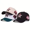P-Buchstabe, Pentagramm, Seite 7, Stickerei, Baseballkappe, Hip-Hop, Snapback-Mütze, Unisex,