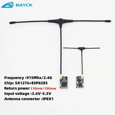 Bayck elrs 915mhz/2,4 ghz nano expresslrs empfänger mit t-antenne unterstützung wifi upgrade für rc fpv travers ing drohnen teile