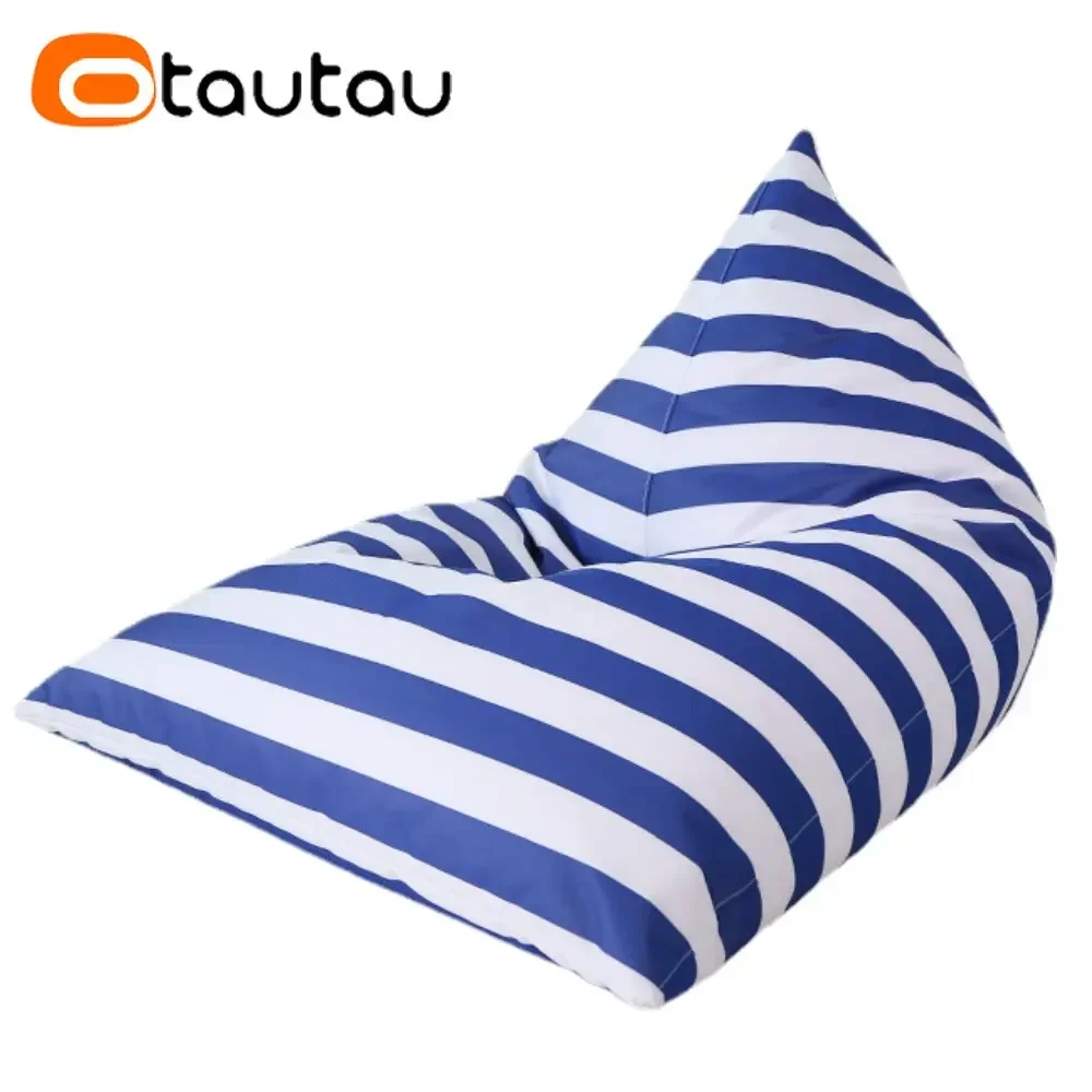 Otautau Outdoor Sitzsack Hocker Abdeckung ohne Füllstoff wasserdicht Strand Garten Puff Salon Chaiselongue Liege Schlafs ofa Sack sf076 Image