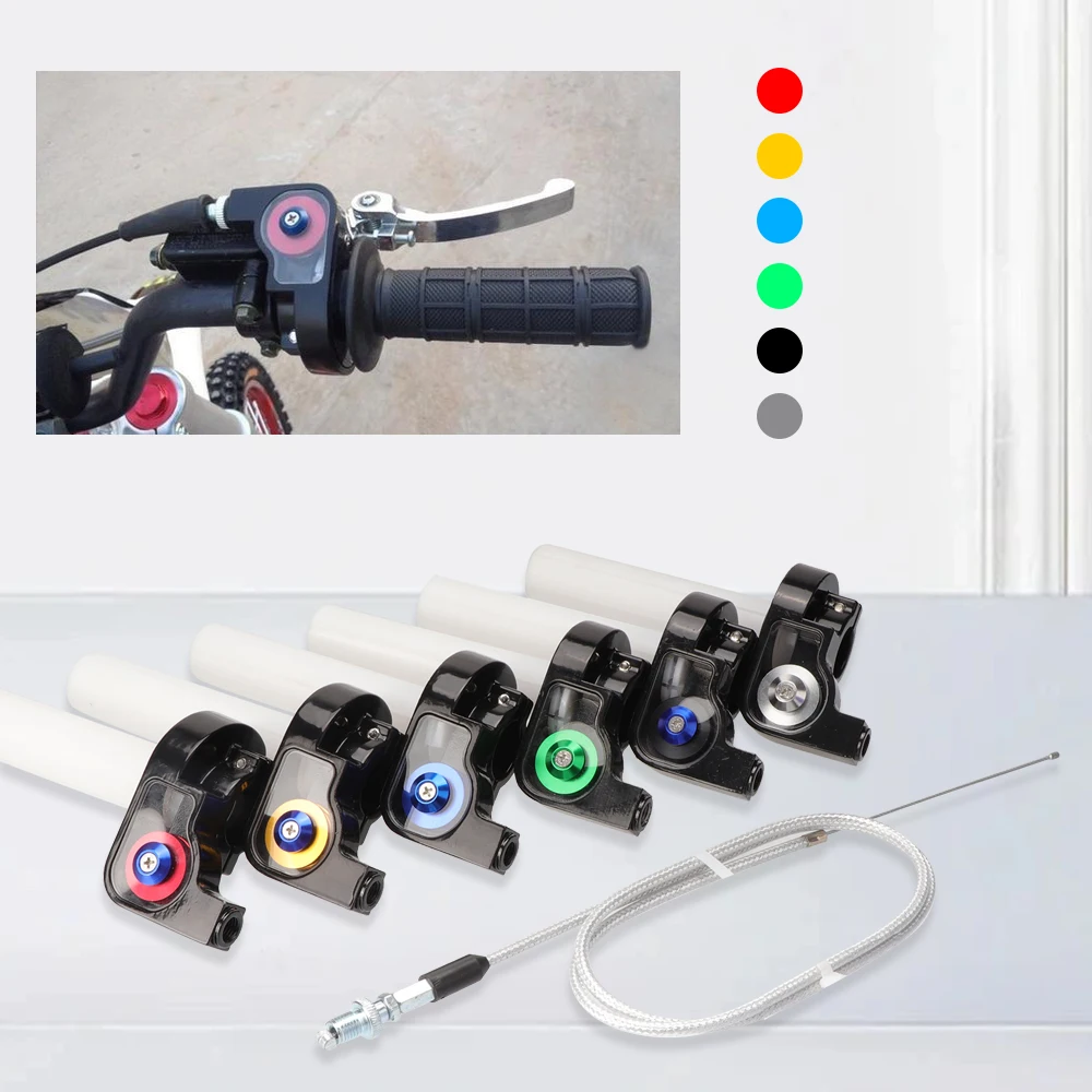 7/8 "22mm Motorrad Racing 1/4 Quick Twist Gas Gas Settle Griffe Griff Griffe Für Quad ATV Dirt Pit Bike motocross Enduro Image