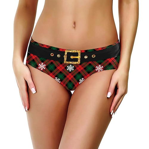 Sous-Vêtements Culottes et sous-vêtements père Noël Mrs. Claus Cadeaux de noël Noël Fête costumée pour Femmes Adulte Noël Carnaval Mascarade Soirée Noël