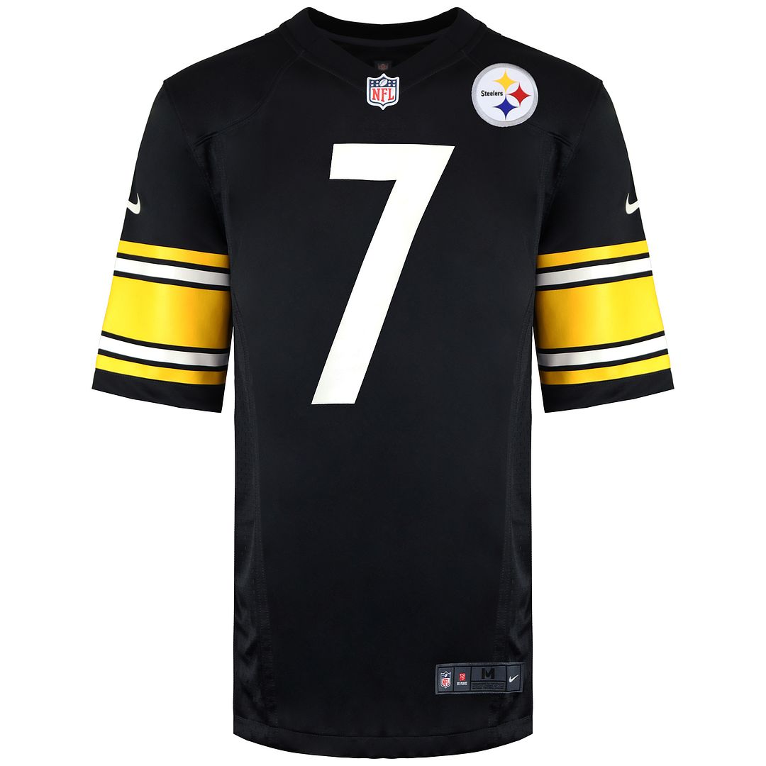 Nike NFL Pittsburgh Steelers 7 Ben Roethlisberger Herren-Trikot, schwarz Image