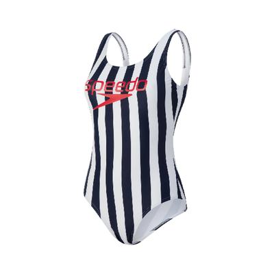 Speedo Ice Cream U-Back Marineblau/Weiß Damen Badeanzug Image