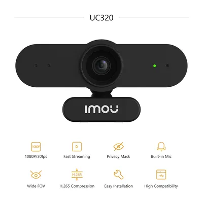 IMOU UC320 Webcam 1080P Full HD Web Camera Auto Focus Microphone External Cam For PC Computer Mac