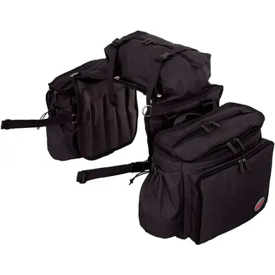 Deluxe Insulated Leakproof Cooler Saddle Bag with Additional Cantle Bag and Straps