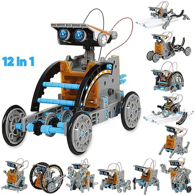 12 in 1 Science Experiment Solar Robot Toy DIY Building Powered Learning Tool Education Robots