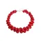 Red Handmade Beads Necklace Hot Sales Resin Necklace Beach Style Gift for Girls