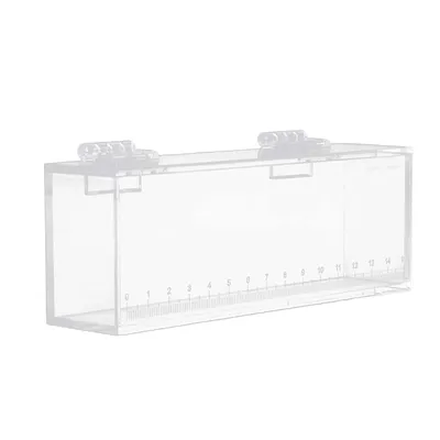 Portable Transparent Crystal Acrylic with Scale Fish Viewing Box Fish Tank Reptile Terrarium for