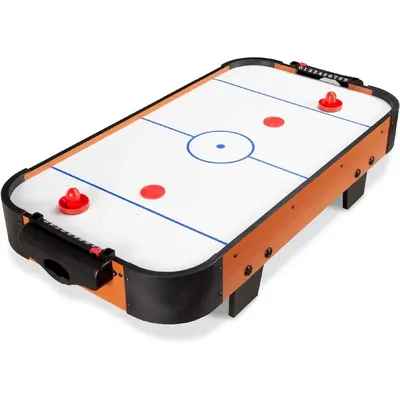 Best Choice Products 40in Portable Tabletop Air Hockey Arcade Table for Game Room,Living Room w/100V