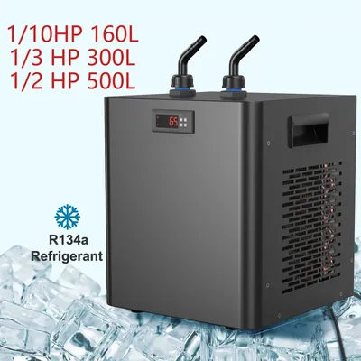 Aquarium Chiller, 1/10 HP 1/3 HP 1/2 HP Water Chillers Hydroponic Cooler Fish Tank Cooling System