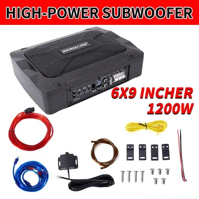 Max power 1200W Active Ultra-thin 6*9 Car Subwoofer, High Sensitivity, Powerful Explosive Power,