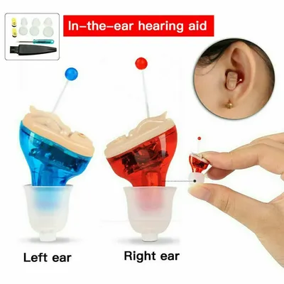 JINGHAO Invisible Hearing Aids Sound Amplifiers CIC Sound Voice Amplifier Mini Aids for Elderly