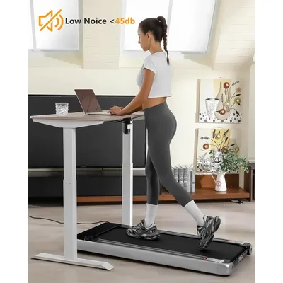 2.5 HP Walking Pad, [0.6-3.8 MPH] [256 LBS] Under Desk Treadmill, [Plug and Play] [Remote & LCD