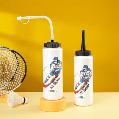 Leak-proof 1L Hockey Bottle Football Jet Bottle Marathon Curling Games Squeeze Outdoor Gear Logo