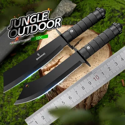 Outdoor knife multi-purpose knife high hardness long knife portable camping knife picnic portable