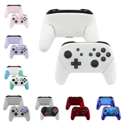 eXtremeRate Faceplate Backplate Housing Shell Cover with Handles Replacement for Nintendo Switch Pro