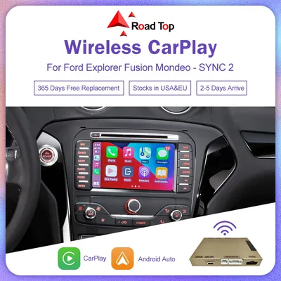 Wireless CarPlay for Ford Explorer Fusion Mondeo, Sync 2 with Android Auto Mirror Link AirPlay Car