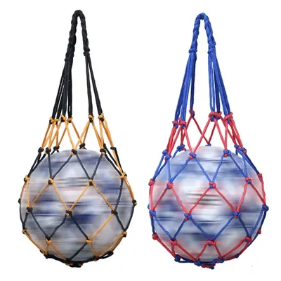 Sports Ball Net Bags For Football Basketball Volleyball Rugby Ball Portable Single Ball Carrier Net