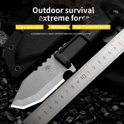 HUANGFU High quality fixed blades, outdoor straight knives, wilderness survival knives, men's