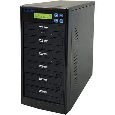 24X SATA 1 to 5 CD DVD M-Disc Supported Duplicator Writer Copier Tower with Free DVD Video Copy