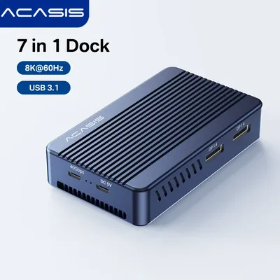 Acasis 40Gbps Thunderbolt SSD Case Docking Station USB-C Hub 8K 60HZ High Definition Case SSD DP1.4 For Macbook Pro