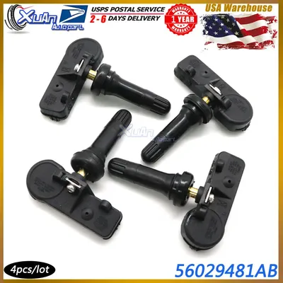 4pcs 56029481AB TPMS Tire Pressure Monitor Sensor FIT FOT DODGE NITRO RAM 1500 2500 3500 PICKUP JEEP