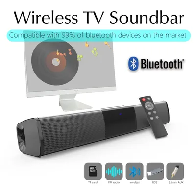 Mini Portable Soundbar For Computer TV Speakers Caixa De Som Wireless Bluetooth Stereo With Radio