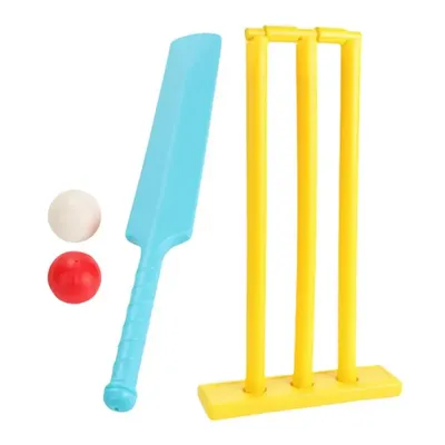 Croquet Sets Fun Croquet Wickets With 2 Balls Safe Crickets Bat Set Enhance Strength Play Toys For Children Toddler Parent-Child