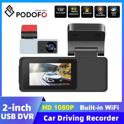 Podofo ultra-high Car Driving Recorder ADAS USB car DVR 1080p Dash Cam Wifi Wireless Transmission