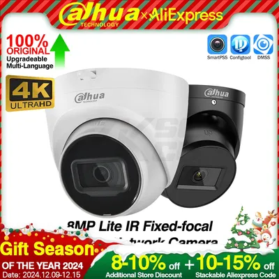 Dahua Original IPC-HDW2831T-AS-S2 8MP 4K Lite Eyeball Network IP Camera Intrusion Tripwire IR 30M