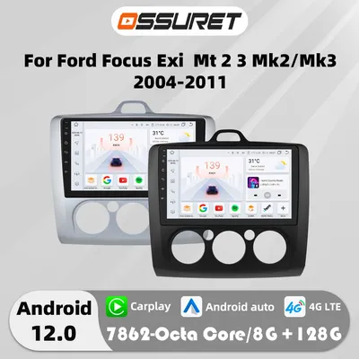 4G Carplay Android Auto Car radio For Ford Focus EXI MT 2 3 MK2/MK3 2004-2011 Multimedia Player 2din